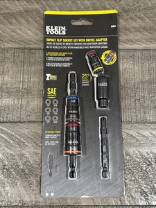 Klein Tools Set di Prese a Impatto con Adattatore Girevole, 6 Pezzi - Foto 1 di 5