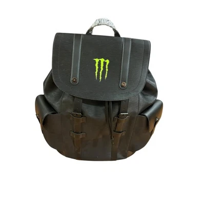 Mochila de couro sintético Monster Energy Drink mini baú item promocional nova sem etiquetas - Imagem 1 de 4