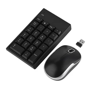 ╘ 2.4GHz Wireless Keyboard Mouse Set 1200DPI Optical Mouse & Wireless 22-key - Picture 1 of 7
