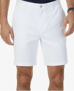 NWT Nautica Mens Classic Fit Solid 8.5" Stretch Cotton Chino Deck Shorts Sz 32 - Picture 1 of 3