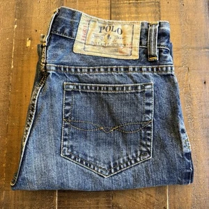 Polo Ralph Lauren 867 Classic Straight Denim Jeans Boys 14 W28xL27 Med Wash - Picture 1 of 21