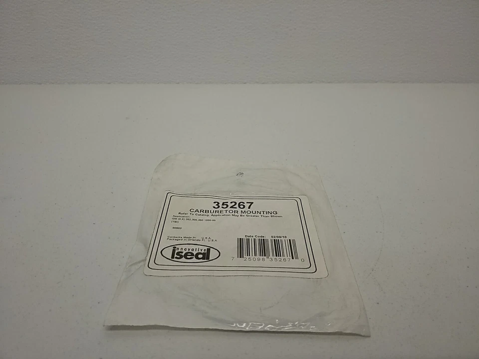 Junta de montaje de carburador automotriz Iseal 35267 hecha en EE. UU. Foto 1 de 3