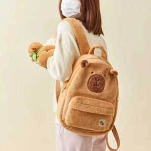 Capybara Plüsch-Rucksack, Büchertasche, Schultasche, Schultasche für - Bild 1 von 11