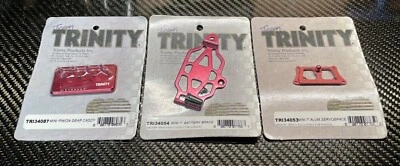 Losi Mini T Mini-T Red Aluminum Hop-up’s Pinion Caddy Rx tray Servo Brace Lot - Image 1 of 4