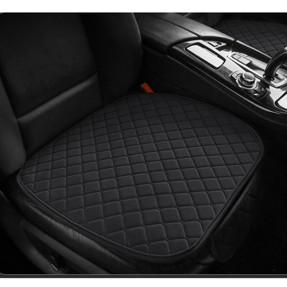 52X48CM Car Interior Front Seat Cover Cushion Black Winter Warm W/Storage Bag - Image 1 of 4