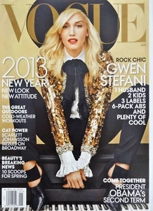 GWEN STEFANI January 2013 VOGUE Magazine SCARLETT JOHANSSON / BARACK OBAMA - Picture 1 of 12