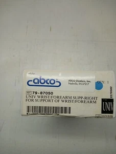 Abco #79-87050 Right Hand Splint, Wrist And Forearm, Loop and Lock Closure - Picture 1 of 4