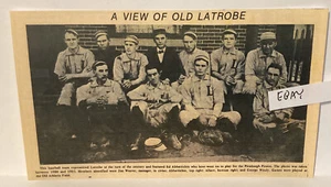 1900 ANTIGUO EQUIPO DE BÉISBOL LATROBE PA EN UNIFORME ED ABBATTICHIO, JIM WEAVER, ALBERT+ - Imagen 1 de 1