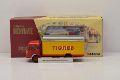 SIMCA CARGO FOURGON TIGRES AVEC PANCARTES CORGI HERITAGE 1/50 NEUF EN BOITE - Photo 1/4
