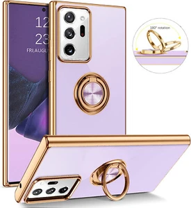 For Samsung Galaxy Note 20 Ultra 6.9" Shockproof Rugged Case Cover+Golden Ring - Picture 1 of 6