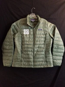 Patagonia Coat Down Sweater Green Puffer Jacket Women's XL Puff *Embroidered  - Picture 1 of 13