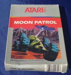 ATARI 2600 Vintage MOON PATROL 1987 Box & Instructions SILVER Australia 1987 - Picture 1 of 8