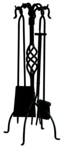 5 Piece Black Wrought Iron Toolset - Bild 1 von 1