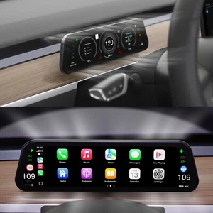 9.6" Heads Up Display for Tesla Model Y & Model 3 - Wireless CarPlay & Androi... - Picture 1 of 8
