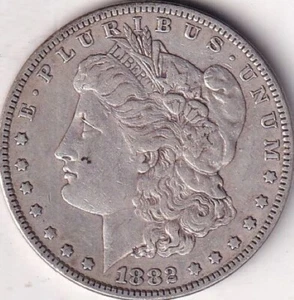 1882 ARGENTO Morgan Dollar XF - #36 - BELLA MONETA - BEL COLORE - Foto 1 di 2