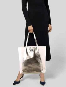 Jimmy Choo Metallic Rose Gold /Blush Pink X-Large Tote Shopper Shoulder Bag NWT - Picture 1 of 16
