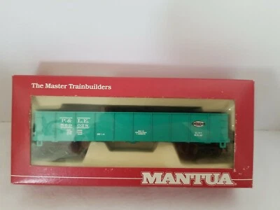 Mantua HO Scale P&LE Pittsburgh & Lake Erie Heavy 43' Gondola w/ Coal 731-138  - Image 1 of 4
