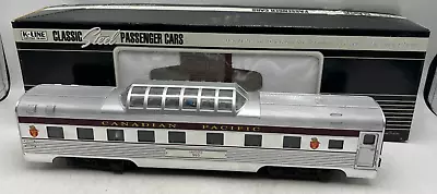 K-Line O Scale K-4618-10505 Passenger Canadian Pacific 505 Skyline Dome Coach - Image 1 of 4