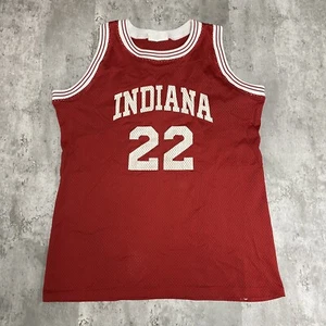 Vintage Indiana Hoosiers Jersey Adult Red Size Large College Basketball Men’s - Picture 1 of 7