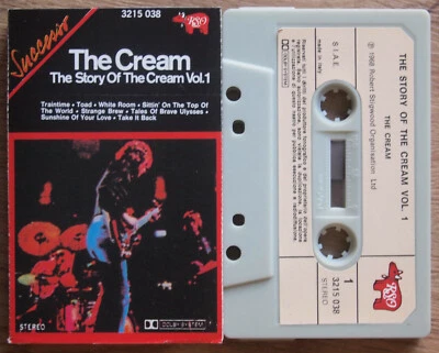 CREAM - STORY OF VOL 1 (RSO 3215038) ITALY CASSETTE TAPE ERIC CLAPTON VG+ - Image 1 of 3