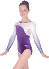 Grape Purple Idol Long Sleeve Gymnastics Leotard Size 28 (7-8 years)