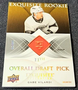 2020-21 Black Diamond Exquisite Gold /25 Spectrum Gabe Vilardi Rookie RC #06R-GV - Picture 1 of 2