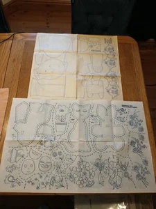 Vintage MEHRZWECK Aufbügeln Transferblatt: Restposten - Stoffspielzeug und Kinderzimmer Themen - Bild 1 von 5