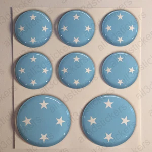 Pegatinas Micronesia Pegatina Bandera Micronesia 3D Vinilo Adhesivo Relieve - Imagen 1 de 1