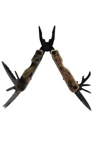 mossy oak camo survival gear stainless steel suspension multi plier pocket - Picture 1 of 3