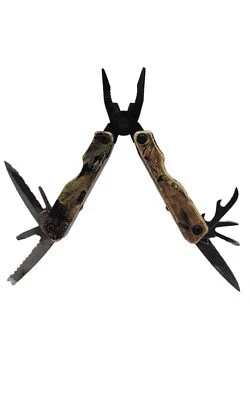 mossy oak camo survival gear stainless steel suspension multi plier pocket - Image 1 of 3