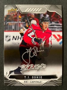 T.J OSHIE 2019-20 Upper Deck MVP Silver Script Hockey #103 Washington Capitals
