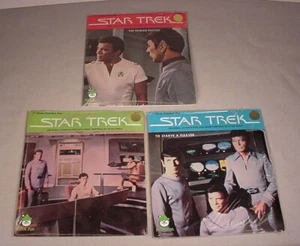 Star Trek 3 Record Stories 1979 45 rpm Peter Pan en paquete The Motion Picture Records - Imagen 1 de 4
