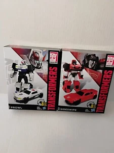 NiB Hasbro Transformers Generations action figures PROWL and SIDESWIPE - Picture 1 of 3