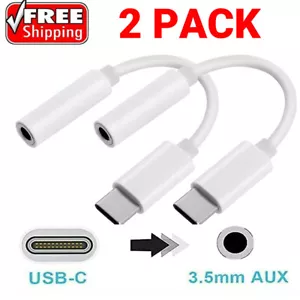 /-C -- C Adapter Port to 3.5mm Aux Jack Ear/Headphone for Samsung S23 / - Picture 1 of 12