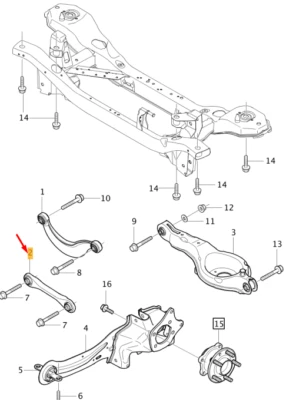 VOLVO V40 Rear Suspension Stay 31277675 NEW GENUINE - Image 1 of 2