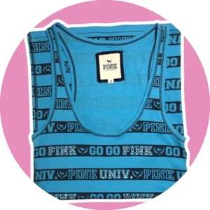 VICTORIA’S SECRET PINK ~UNIVERSITY OF PINK ~TANK TOP HTF Y2K MEDIUM VTG - Picture 1 of 7