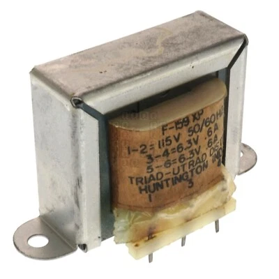 Triad Ultrad F-159XP Power Transformer, 115V 50/60Hz Primary, 6.3V Secondary - Image 1 of 4