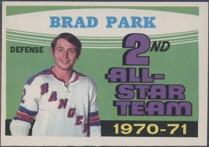 1971/72 OPC - Brad Park 2nd Team All Star (New York Rangers) #257 - Imagen 1 de 2