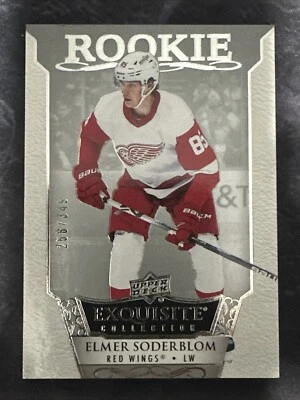 2022-23 Upper Deck Exquisite Collection Rookies R8 Elmer Soderblom Red Wings - Image 1 of 3