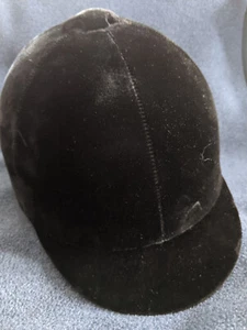 Troxel Equestrian ~Grand Prix Classic ~ Black Velvet Riding Helmet - Size 6 7/8 - Picture 1 of 7