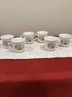 Corelle Indian Summer Coffee Cups Set of 7 by Corning Ware Floral Design Vintage