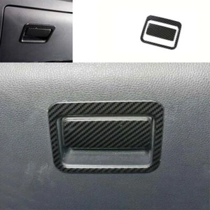 Carbon Fiber For Toyota RAV4 2019-2023 Glove Boxes Handle Trim 2X Steel Co-Pilot - Picture 1 of 4