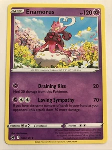 Pokémon TCG Crown Zenith Enamorus 067/159 NM Rare - Picture 1 of 2
