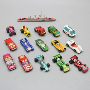 1970s Vintage Lot of 16 Matchbox Lesney Diecast Truck Racing Cars Ship - England - Picture 1 of 13