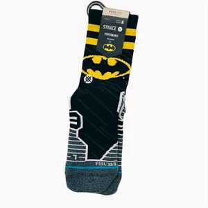 Stance | DC Comics Batman Dark Knight Crew Socks Feel 360 Men’s M 6-8.5 - Picture 1 of 4
