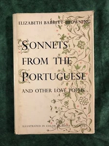 Vintage SONNETS FROM THE PORTUGUESE & LOVE POEMS~Elizabeth Barrett Browning ~ VG - Picture 1 of 12