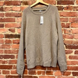 NEW Outerknown Reimagine Cashmere Sweater Size XL Sand Merino Wool - Picture 1 of 6