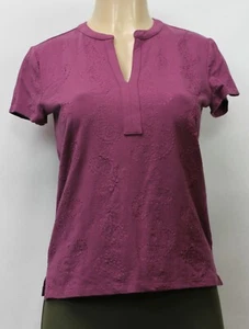 Liz Claiborne Damen Top Stretch Kurzarm Lila Gr. S - Bild 1 von 6