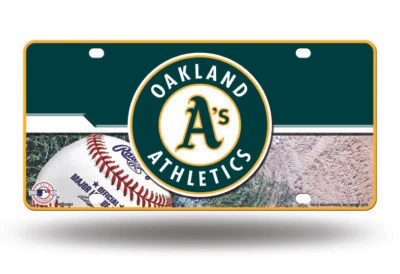 OAKLAND A'S ATHLETICS CAR TRUCK TAG LICENSE PLATE MLB BASEBALL METAL SIGN - Image 1 of 2