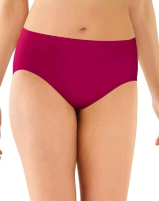 Bali Women's One Smooth U All Over Smoothing Hi Cut Panty, Red X~Large/NWT  - Image 1 of 4